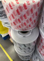 Sac en plastique à bouche plate imprimé sur mesure OEM, plusieurs tailles, accepte la conception personnalisée, sac d'emballage en polyéthylène pour usage industriel