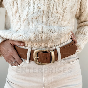 เข็มขัดหนังแท้สำหรับผู้ชายและผู้หญิงเข็มขัดหนังแท้ - Product Image 2