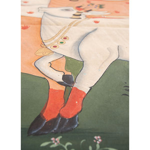 Pichwai Art Ivory Cotton Rope Bohemian Christmas <b>Wall</b> Art & Tapestry for Outdoor <b>Wall</b> <b>Decor</b> - Product Image 3