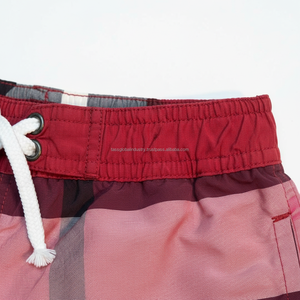 Shorts décontractés pour hommes 2026, rouge bordeaux élégant, haute qualité, couleur unie, écologiques, légers, avec cordon de serrage, 100 % polyester, séchage rapide - Product Image 6