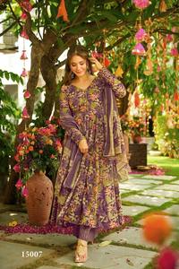 Hermoso Salwar Kameez de Diseñador Indio Pakistaní, Tela Muselina, Bordado Elegante, para Fiesta de Graduación, Boda, Uso Casual, Ropa Tradicional para Mujer - Product Image 5