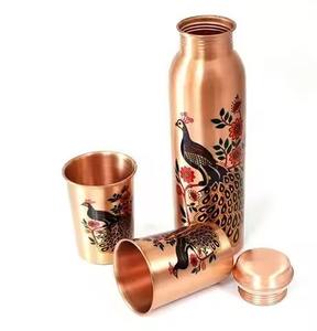Handmade Solid Copper <b>Bottles</b> Drinking Copper <b>Water</b> <b>Bottles</b> Ayurveda Benefits <b>Metal</b> Copper <b>Water</b> <b>Bottle</b> Wholesale - Product Image 1