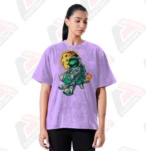 เสื้อยืดผ้ายีนส์ผ้าลูกฟูกสำหรับผู้หญิง100% ผ้าปะติดลูกปัดทันสมัยเป็นมิตรต่อสิ่งแวดล้อมทันสมัยสำหรับฤดูร้อน - Product Image 1