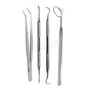 Kit de examen dental OEM, juego de higiene bucal multiusos, pinzas de sonda de espejo de acero inoxidable más vendidas, herramientas de cuidado bucal - Product Image 5