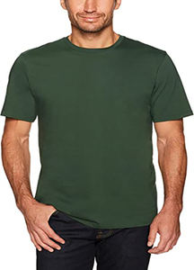 Camiseta transpirable de manga corta de poliéster/algodón para hombre, camiseta elástica cómoda de diseño a la moda, logotipo de Color personalizado de talla grande - Product Image 3