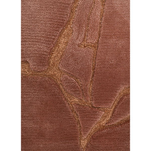 Alfombras Genesis de Lana y Viscosa Hechas a Mano con Patrón Abstracto Rojo y Naranja para Uso Doméstico-Top-21221 - Product Image 3