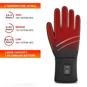 Gants chauffants d'hiver de haute qualité pour le sport, respirants, compatibles avec les écrans tactiles, rechargeables, alimentés par batterie électrique, mitaines chauffantes unisexes - Product Image 6