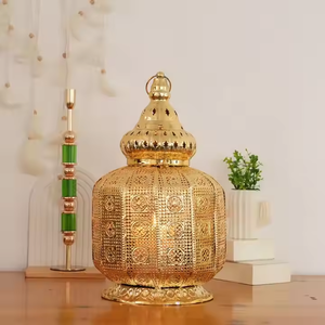 Fyd โคมไฟตกแต่งเทศกาลโลหะรูปทรงกระบอกทรงหกเหลี่ยมสไตล์ตะวันออกกลาง - Product Image 3