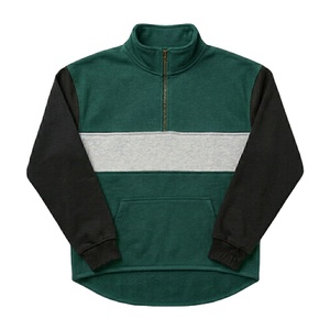 Sudadera con capucha de forro polar cepillado 100% algodón, cómoda, con cremallera de 1/4, logotipo estampado y bordado, precio mayorista para granja ovejera - Product Image 2