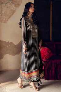 Robe longue en mousseline de soie festive brodée avec de fines embellissements, tenue de soirée pour femmes - Product Image 2