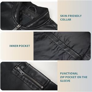 Blouson aviateur en peau de mouton personnalisé de haute qualité Blouson en cuir de haute qualité - Product Image 3