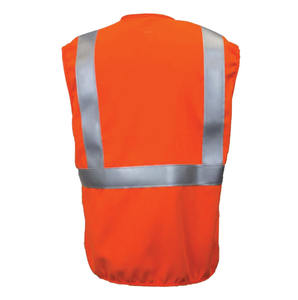 100% Polyester Vestes Vêtements De Travail Haute Visibilité Veste De Sécurité Réfléchissante Avec Poches Et Fermeture Éclair Logo Personnalisé Gilets De Sécurité - Product Image 6