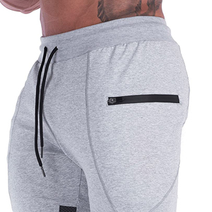 กางเกงผู้ชายเอวสูงแบบถักมีกระเป๋าคาดเอวผ้าแคนวาสแบบปักด้วยเทคนิคการปิดเอวแบบยืดหยุ่น - Product Image 3