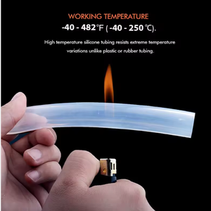 Tuyau flexible en silicone sur mesure, qualité alimentaire et médicale, transparent, pour pompe péristaltique, prix de gros - Product Image 3