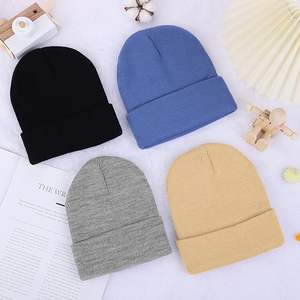 Bonnet en tricot de laine personnalisé Offre Spéciale Bonnets décontractés de différentes couleurs avec étiquette personnalisée - Product Image 2