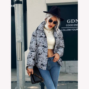 Diseño personalizado al por mayor ligero sublimado impreso acolchado burbuja abajo abrigos chaqueta acolchada - Product Image 1