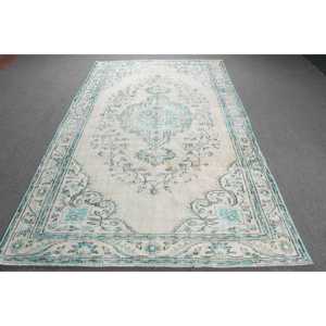 พรมวินเทจ พรมขนาดใหญ่ 5.3x8.9 ฟุต พรมเปอร์เซียสีน้ำเงิน - Product Image 1