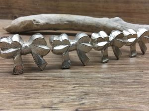 Silver metal bow fancy knob pull cabinet drawer for home dresser door cabinet furniture decorative kitchen wardrobe handle knobs - Product Image 6