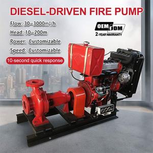 Yangın söndürme pompası 1500gpm 500 galon yatay bölünmüş durumda dizel motor tahrikli yangın pompaları - Product Image 2