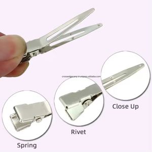 Professional Braiding Finger <b>Tool</b> Single Fork Clip Pointed Duck Beak Clip Headwear Hair Accessories Manufacturer - Product Image 4