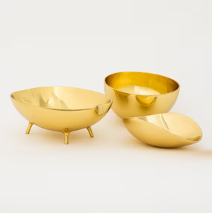 Bol à fruits en laiton poli, écologique, tailles personnalisées, design classique - Product Image 1