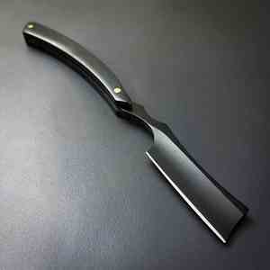 Maquinilla de afeitar hecha a mano personalizada para peluquero, maquinilla de afeitar recta de acero inoxidable con mango de madera - Product Image 4