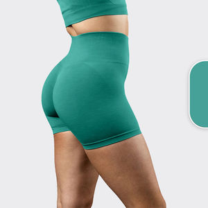 PromotionWomen Girls Elástico Compresión Elástico Color sólido Outdoor Athletic Soft Running Fitness Booty Shorts - Product Image 3