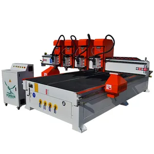 Manufactory Wholesale Multi Heads 6/8/10/12 Spindle 4 Axis Cylinder Flat Wood Buddha Engraving Cnc Router Machine