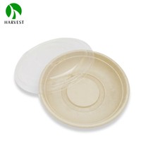 Bols jetables en bambou écologiques de qualité alimentaire, capacité 24/32 oz, pour café et plats à emporter