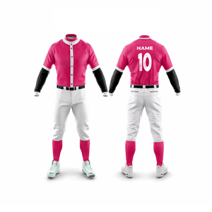 Unisex High Quality Breathable Sportswear Custom <b>Baseball</b> & Softball Jersey <b>Set</b> Plus Size Option Displaying Team Name - Product Image 1