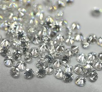 E-f Blanc Couleur 1.25mm Moissanite Diamant Rond Brillant Coupe Vs Pureté