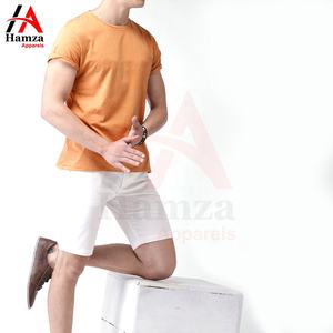 T-shirt décontracté orange de qualité supérieure à manches courtes en tissu de coton confortable T-shirts pour hommes par Hamza Apparels - Product Image 4