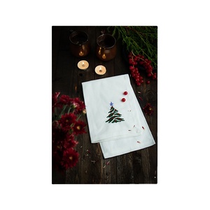 Serviette de table d'hôtel de mariage en coton biologique 100% de qualité supérieure Tissu pré-lavé à séchage rapide Serviette moderne mondialement meilleure - Product Image 1