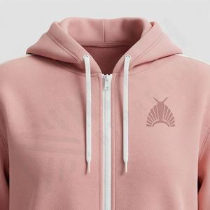 Conjunto Deportivo de Dos Piezas con Capucha para Mujer, Logotipo Personalizado, Poliéster Sólido, 100% Poliéster, Impresión Personalizada, Precio Razonable - Product Image 4