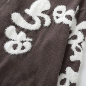 เสื้อสเวตเตอร์ไหมพรมผู้ชาย ทรงเข้ารูป อุ่น นุ่ม ผ้าฝ้าย 100% แขนยาว แฟชั่นลำลอง สำหรับฤดูหนาว คอกลม - Product Image 5