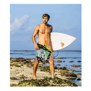 กางเกงขาสั้นผู้ชายผ้าฝ้ายคุณภาพสูง 100% ระบายอากาศได้ดี แห้งเร็ว เป็นมิตรกับสิ่งแวดล้อม เอวกลาง มีเชือกผูก ปรับแต่งได้ - Product Image 5