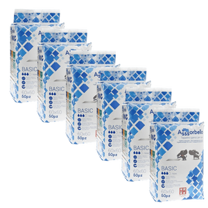 Ferribiella Tappetini Assorbello 60x60 Materiales y Accesorios Médicos - 300 Unidades (6 Paquetes de 50) 11.5kg - Product Image 1