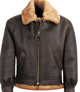 Chaquetas Bomber para Hombre de Alta Calidad 2025, Chaqueta de Cuero de Piel de Oveja Real, Diseño Personalizado, Gruesa, Impermeable, Transpirable, para Invierno - Product Image 2