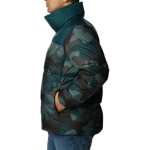 Men's Lightweight Canvas Quilted Puffer <b>Jacket</b> with Hood <b>Packable</b> Winter Windproof Customizable Color & Logo - Product Image 3