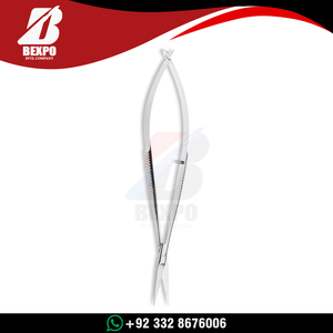 Micro-ciseaux à pointe fine de 12 cm, courbés, en acier inoxydable, réutilisables, pour microchirurgie, vente en gros - Product Image 5