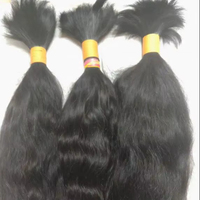 Extensions de cheveux indiens Remy de haute qualité, couleur blonde personnalisée, en vrac, double trame, double tirage aux pointes, sans produits chimiques