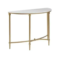 Nouvelle table basse console en verre et fer forgé avec cadre doré moderne et luxueux, meubles de salon pour la maison et l'hôtel