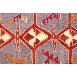 Alfombra Turca Vintage de 4.6x12.6 pies, Alfombra de Lana Roja con Diseño Floral - Product Image 4