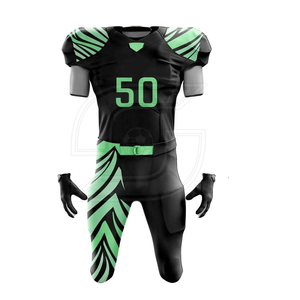 Équipe professionnelle hommes à manches courtes séchage rapide uniforme de Football américain confortable respirant vêtements de sport grande taille disponible - Product Image 4