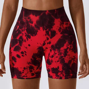 Shorts Deportivos para Mujer, Cintura Media, Transpirables, 100% Poliéster, para Gimnasio, Yoga, Control de Abdomen, Ecológicos, Secado Rápido, con Bolsillos - Product Image 5