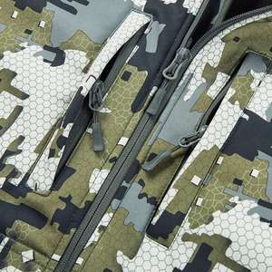 Chaqueta con ranuras de Ventilación ajustable de camuflaje naranja, Capucha con cordón de calidad, el mejor uniforme táctico impermeable en frío, Camuflaje - Product Image 6