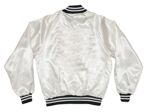 Chaqueta universitaria de satén de alta calidad 2024 al por mayor, chaqueta Bomber transpirable con cuello acanalado para hombre, chaqueta de cuero universitaria Unisex de piel - Product Image 2