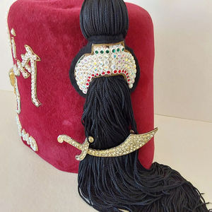 Chapeau Fez Vintage Marron Ancien Maçonnique Shriners avec Pompon, Chapeau Maçonnique de Haute Qualité, Personnalisé, Meilleure Vente, Très Demandé - Product Image 2