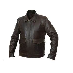 Chaqueta de piel de vaca auténtica ajustada para hombre personalizada, ropa de abrigo informal de invierno, negro, marrón, todos los colores, botones, todos los colores teñidos - Product Image 3