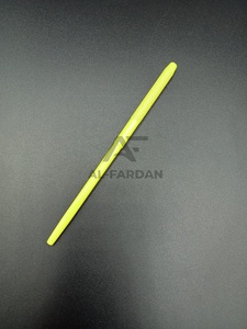 Miroir à cils carré AL FARDAN Instruments, manches couleur jaune néon, en acier inoxydable japonais, pour artistes en extensions de cils - Product Image 6